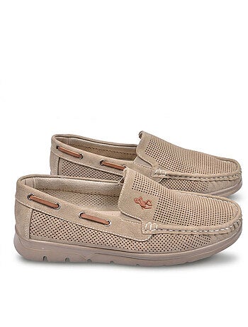 Mocassini Uomo Microforati Comfort Estivi Suola Dentellata OZABI