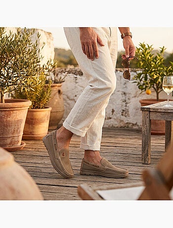 Mocassini Uomo Microforati Comfort Estivi Suola Dentellata OZABI