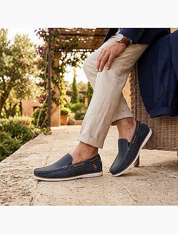 Mocassini uomo OZABI traspiranti perforati comfort estate