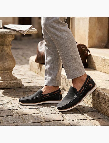 Mocassini uomo OZABI traspiranti perforati comfort estate