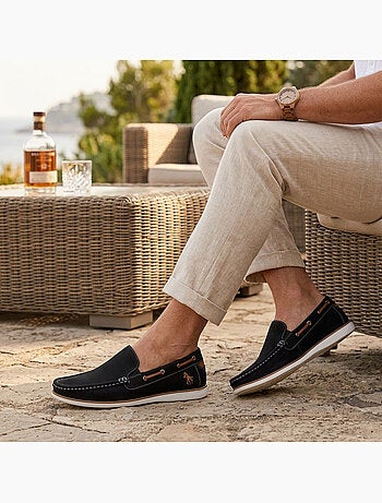 Mocassini uomo OZABI traspiranti perforati comfort estate