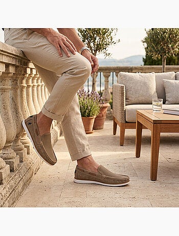 Mocassini uomo OZABI traspiranti perforati comfort estate