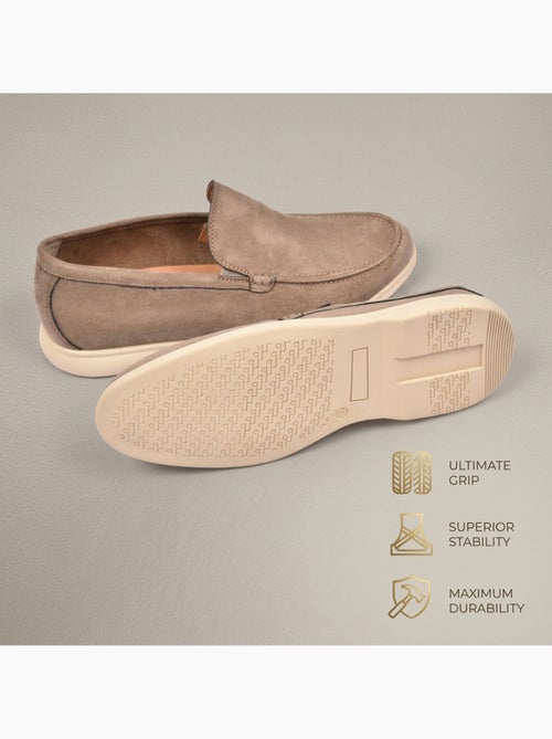 Mocassini Uomo Premium Camoscio Slip-On OZABI - Kiabi Mocassini Uomo Premium Camoscio Slip-On OZABI - Kiabi