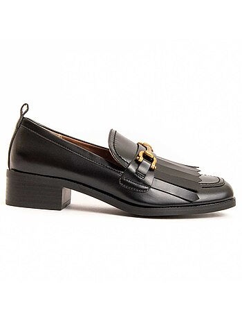 Mocassino Con Tacco Materiale Sintetico Montevita