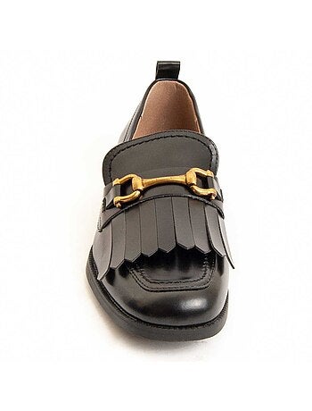 Mocassino Con Tacco Materiale Sintetico Montevita