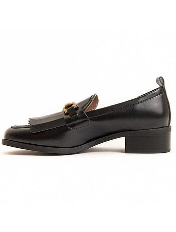 Mocassino Con Tacco Materiale Sintetico Montevita