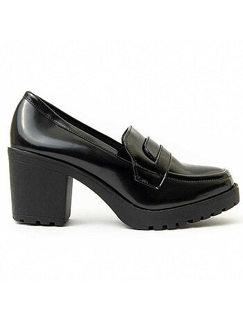 Mocassino Con Tacco Materiale Sintetico Montevita
