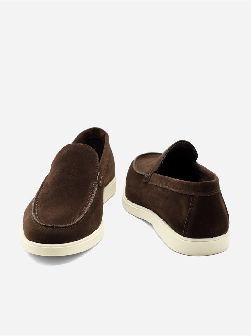 Mocassino in pelle - Uomo Marrone scuro - Kiabi
