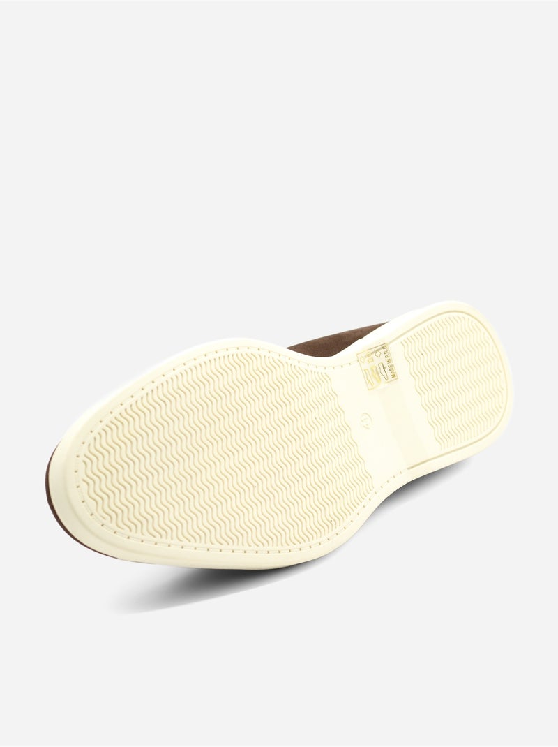 Mocassino in pelle - Uomo Marrone scuro - Kiabi