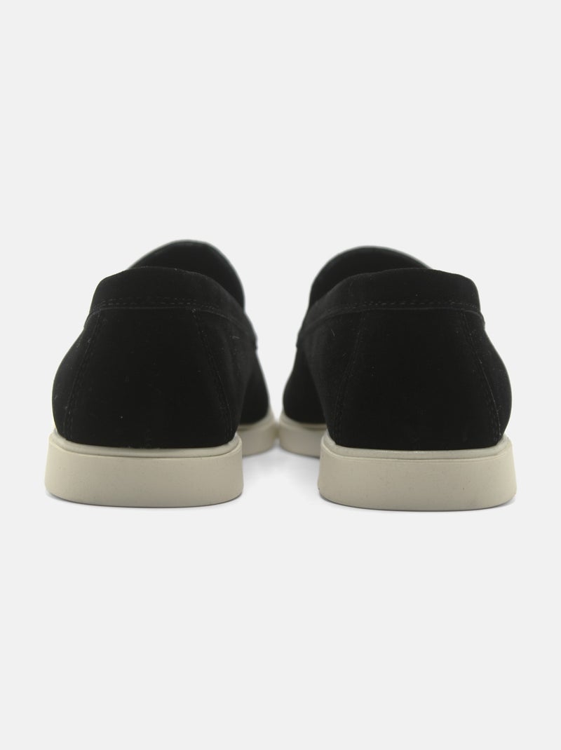 Mocassino in pelle - Uomo Nero - Kiabi