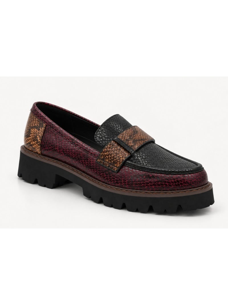 Mocassino materiale sintetico montevita Rosso - Kiabi