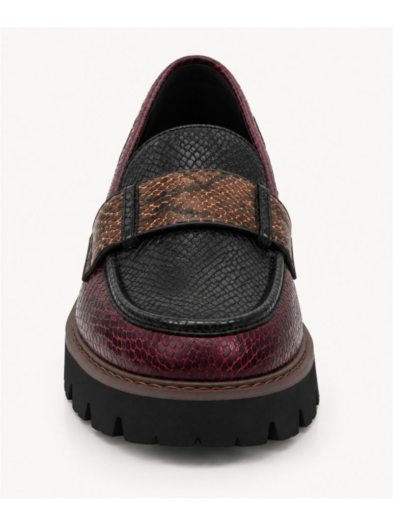 Mocassino materiale sintetico montevita Rosso - Kiabi