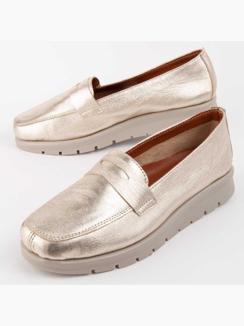 Mocassino Pelle Naturale Purapiel - Kiabi