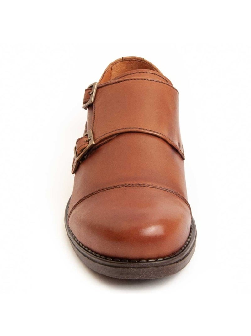 Mocassino Pelle Naturale Purapiel Marrone - Kiabi