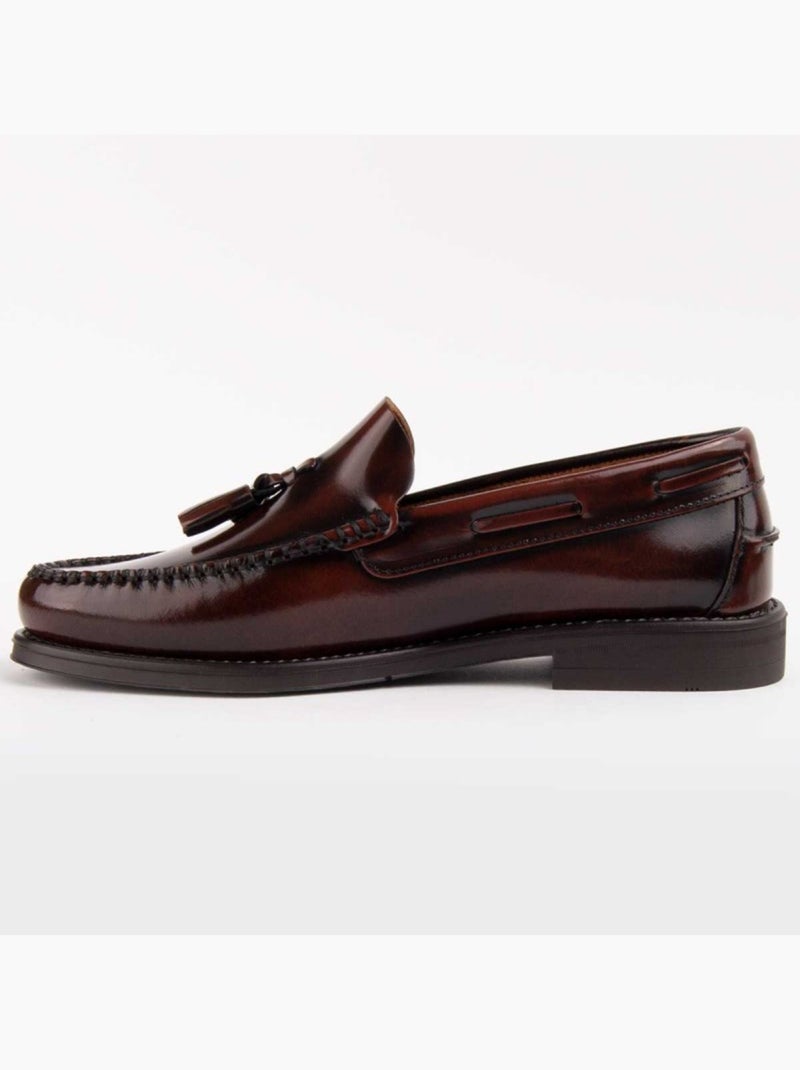 Mocassino Pelle Naturale Purapiel Marrone - Kiabi
