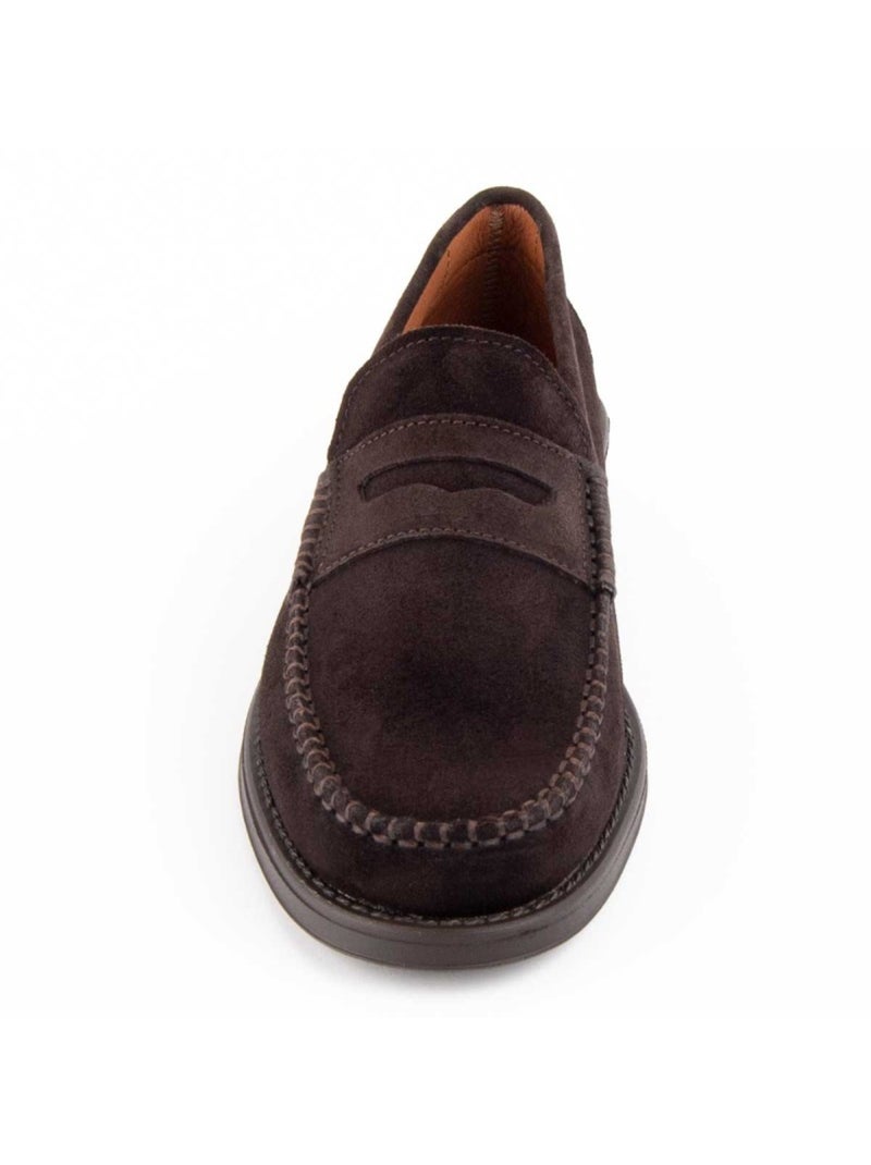 Mocassino Pelle Naturale Purapiel Marrone - Kiabi