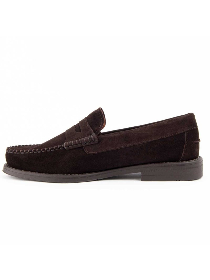 Mocassino Pelle Naturale Purapiel Marrone - Kiabi