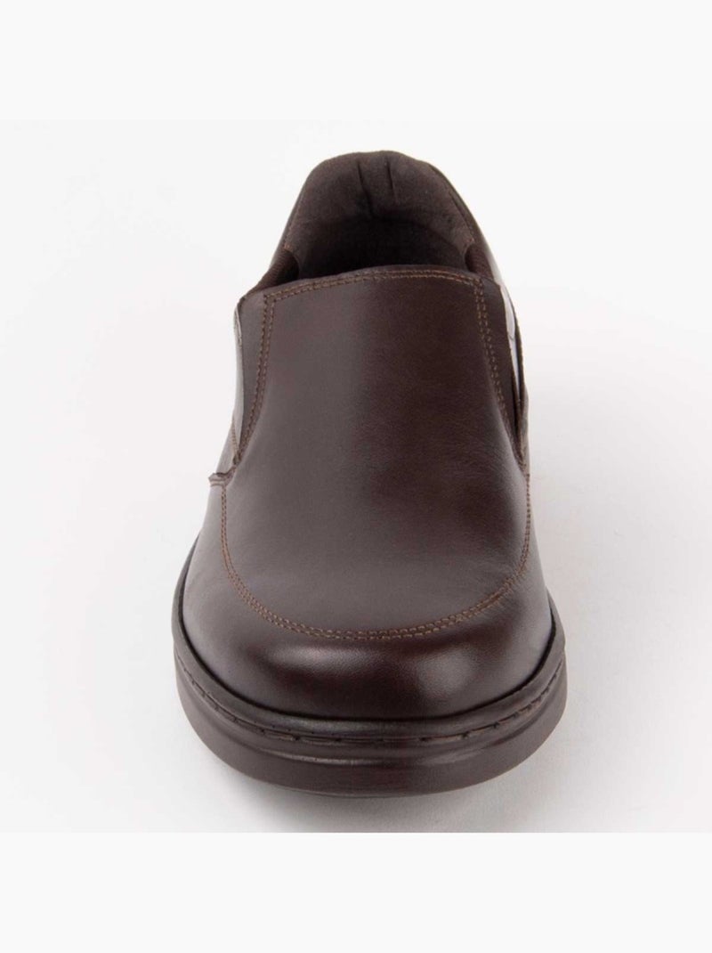 Mocassino Pelle Naturale Purapiel Marrone - Kiabi