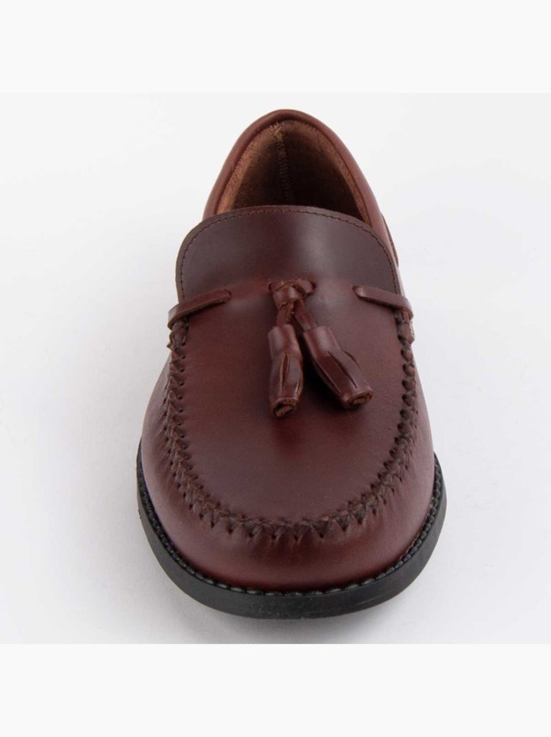 Mocassino Pelle Naturale Purapiel Marrone - Kiabi