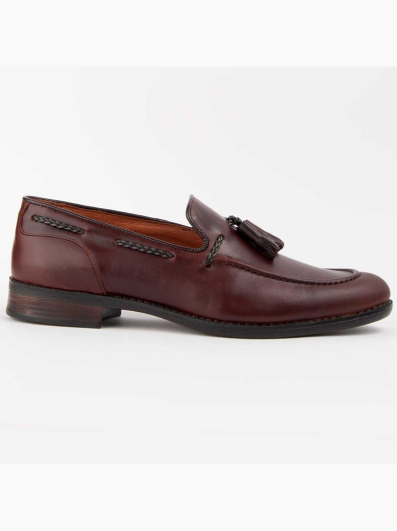 Mocassino Pelle Naturale Purapiel Marrone - Kiabi