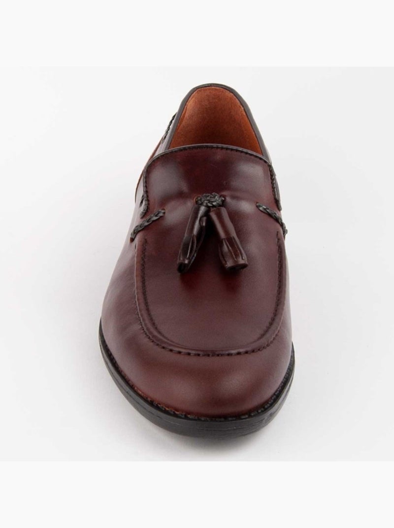 Mocassino Pelle Naturale Purapiel Marrone - Kiabi