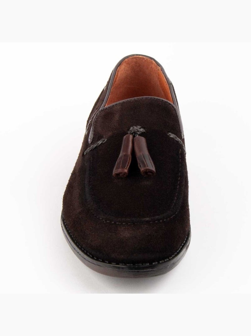 Mocassino Pelle Naturale Purapiel Marrone - Kiabi