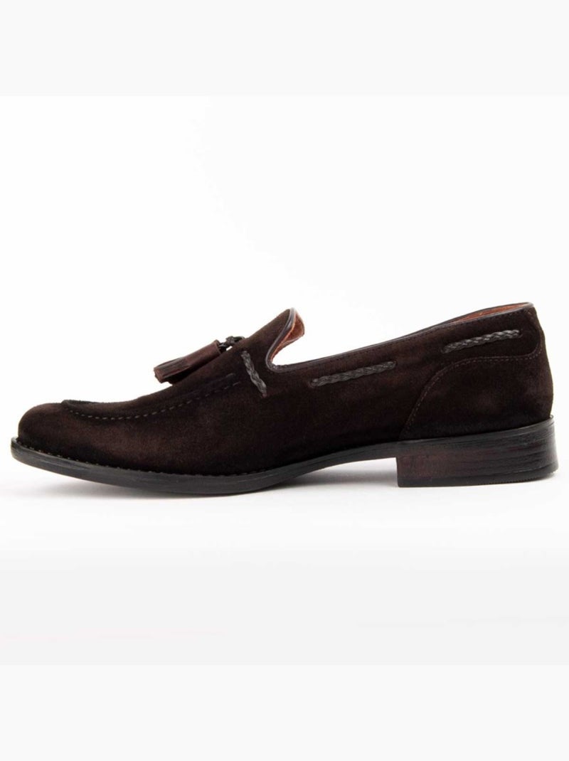 Mocassino Pelle Naturale Purapiel Marrone - Kiabi