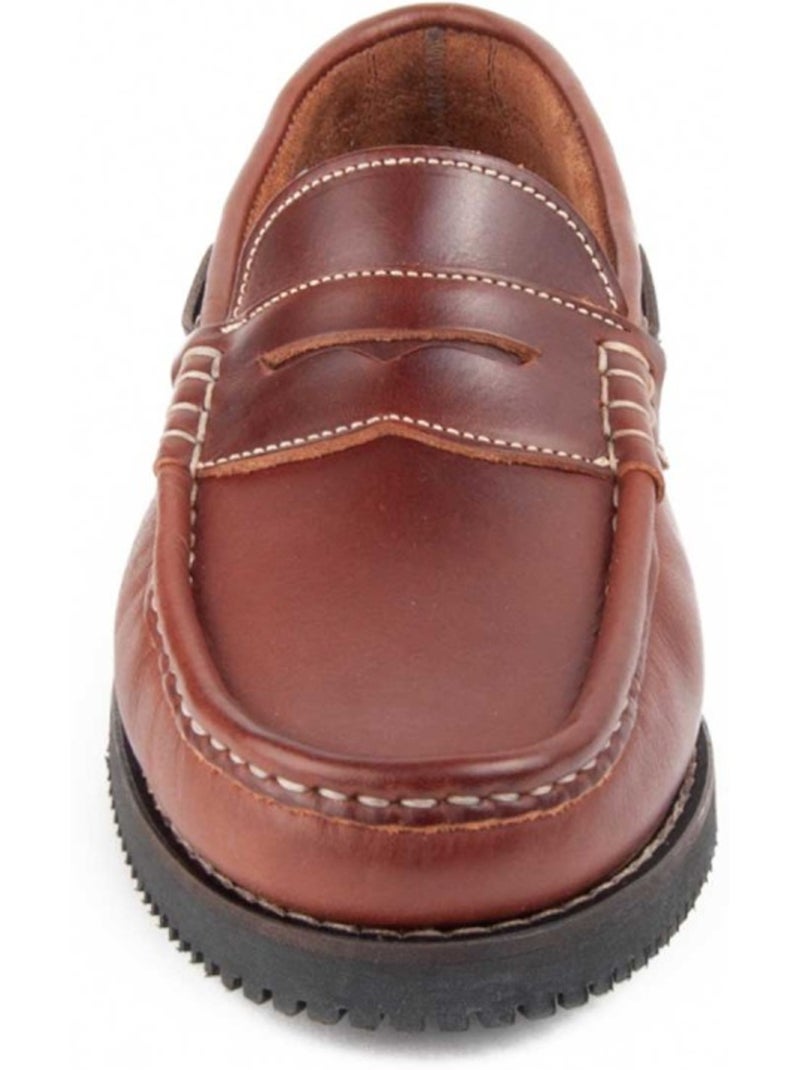 Mocassino Pelle Naturale Purapiel Marrone - Kiabi