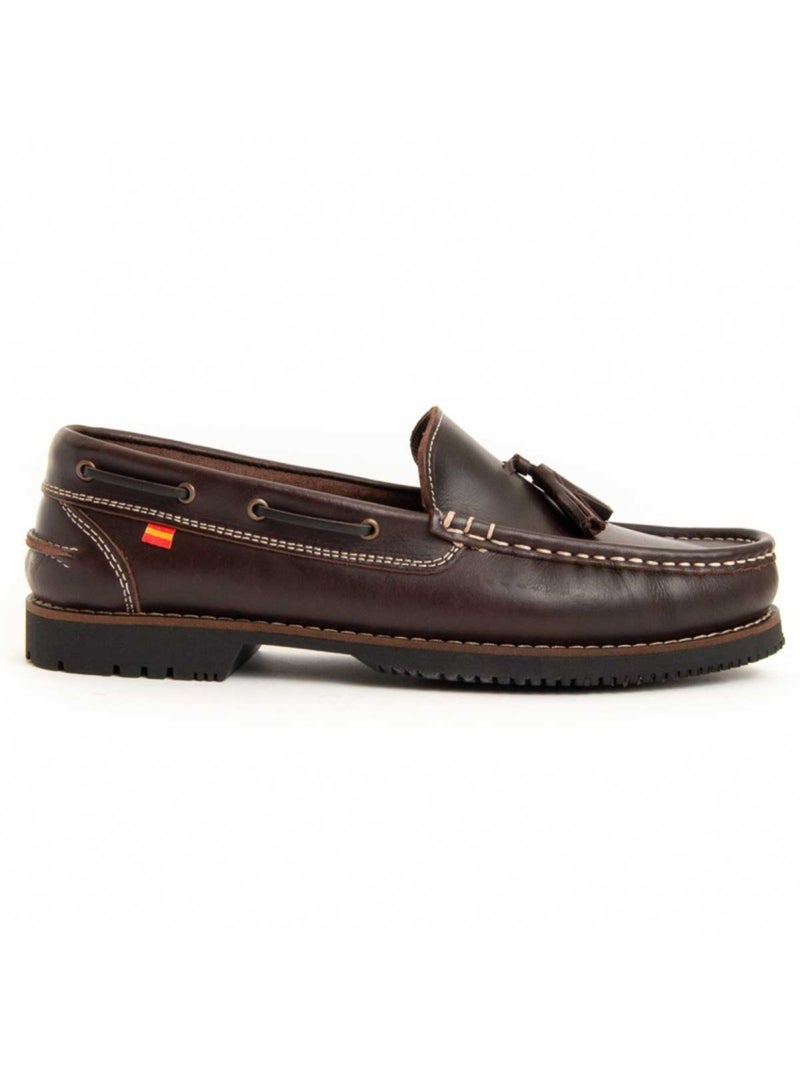 Mocassino Pelle Naturale Purapiel Marrone - Kiabi