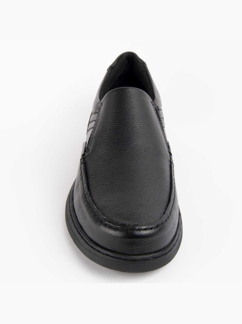 Mocassino Pelle Naturale Purapiel Nero - Kiabi