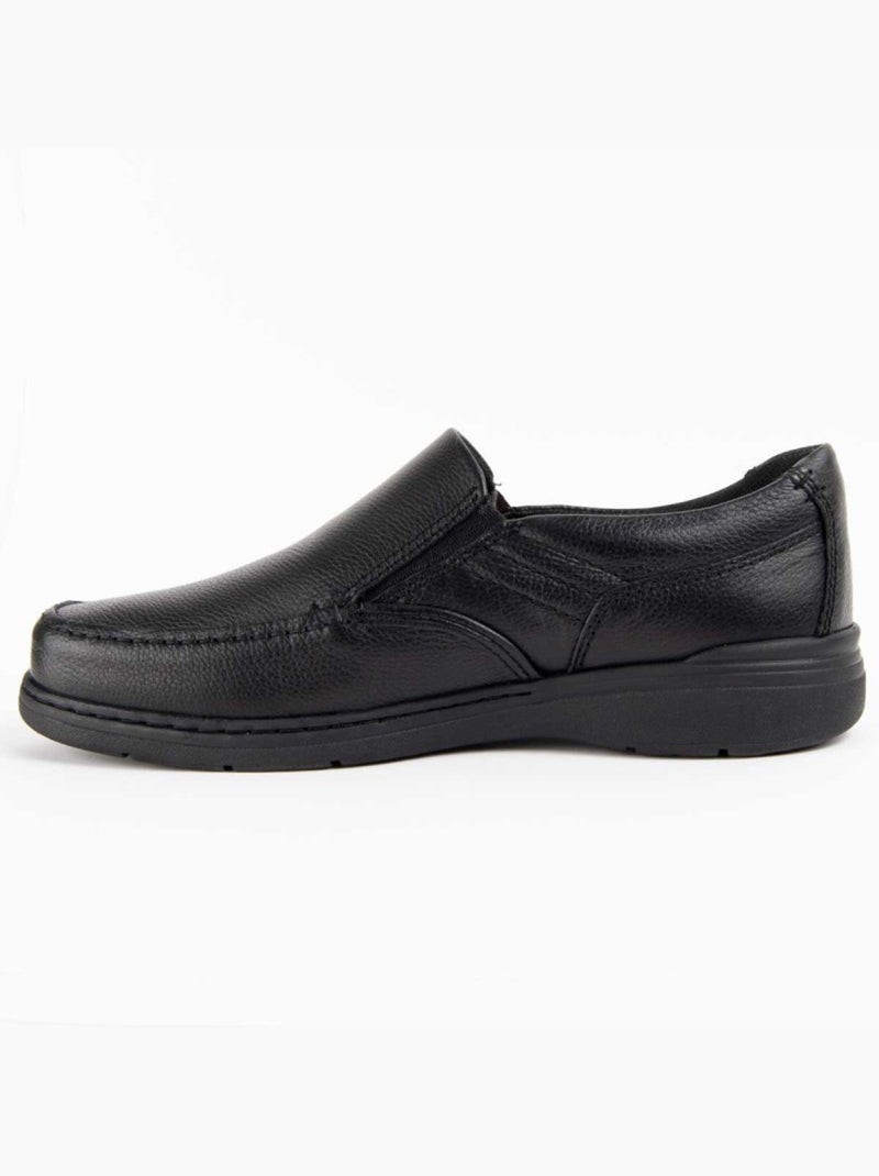 Mocassino Pelle Naturale Purapiel Nero - Kiabi