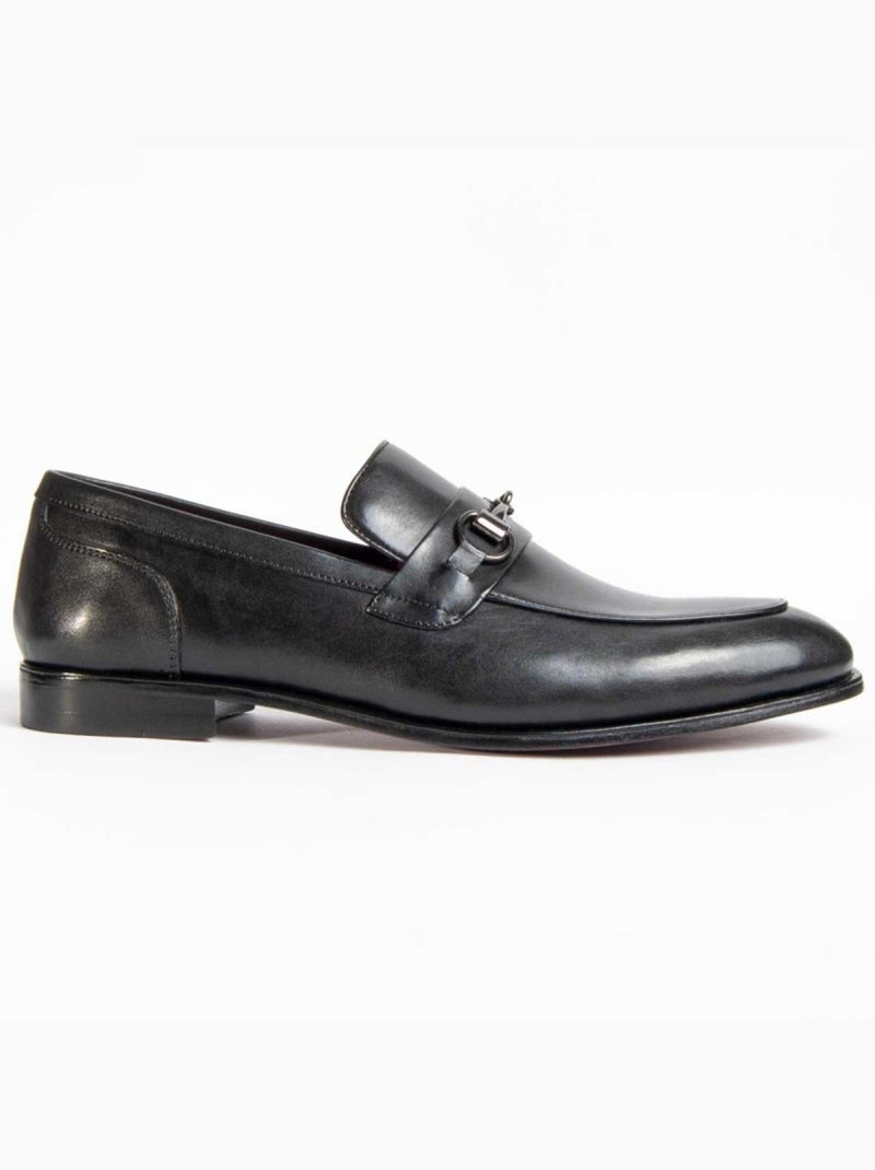 Mocassino Pelle Naturale Purapiel Nero - Kiabi