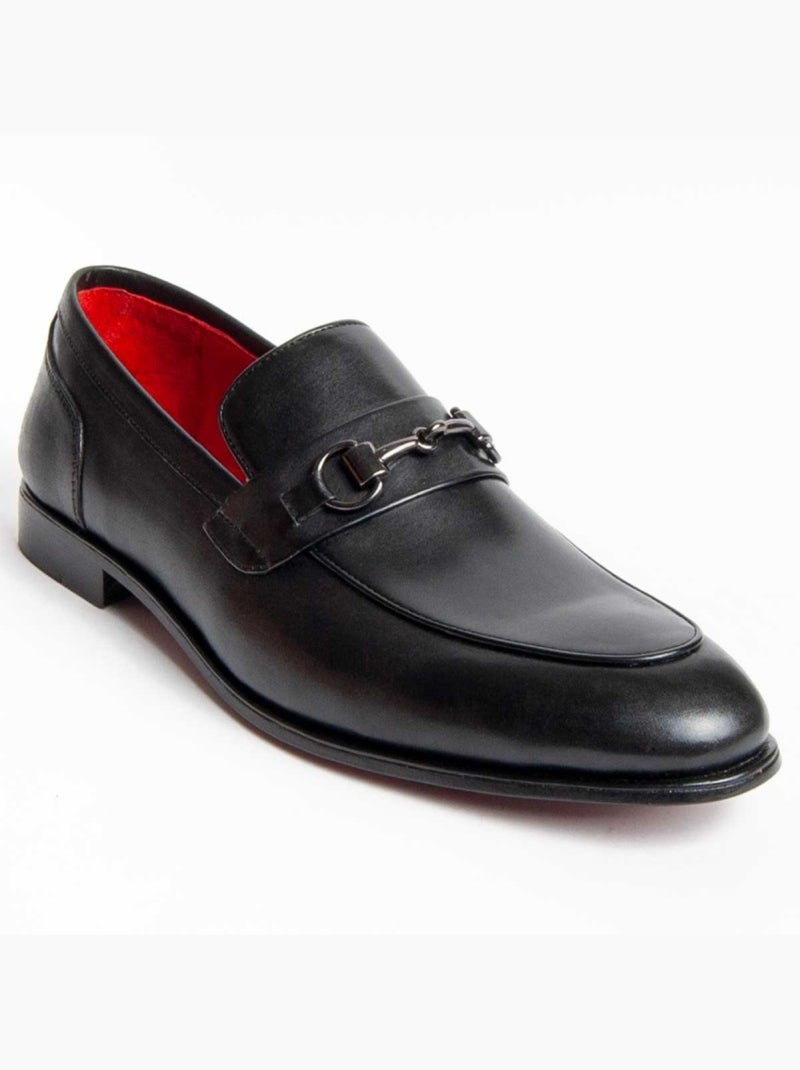 Mocassino Pelle Naturale Purapiel Nero - Kiabi