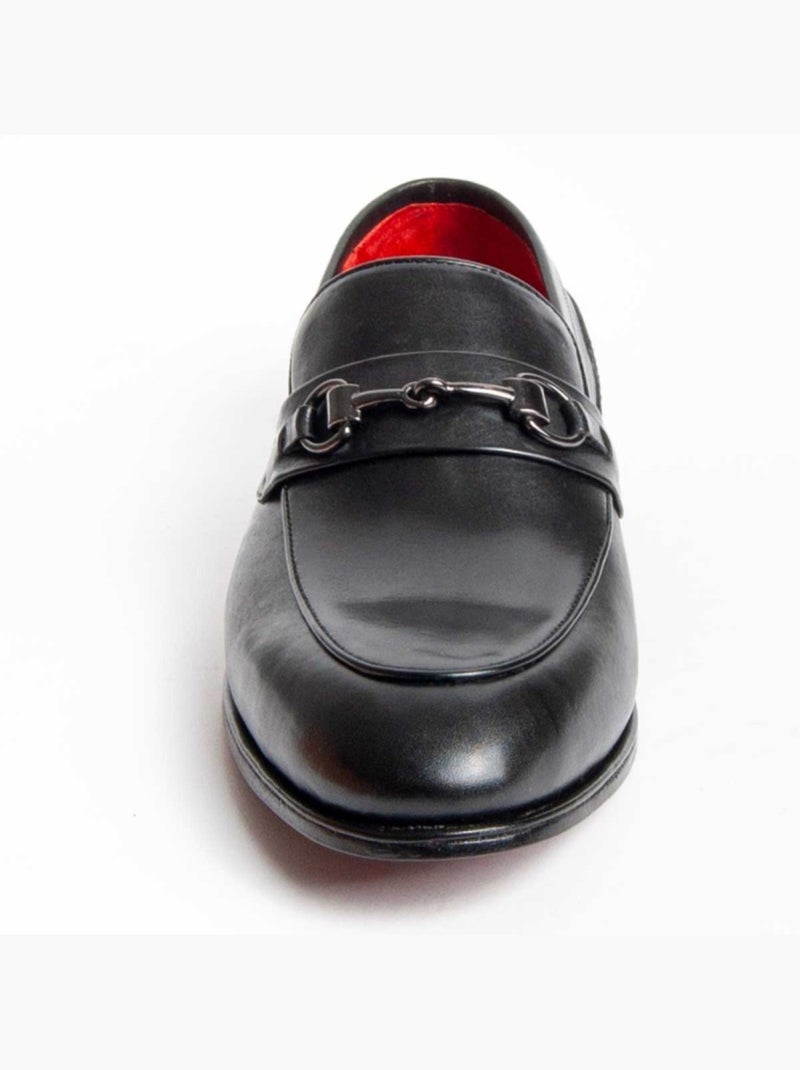 Mocassino Pelle Naturale Purapiel Nero - Kiabi