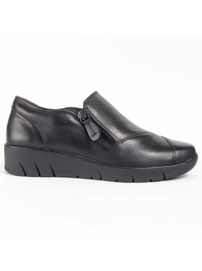 Mocassino Pelle Naturale Purapiel Nero - Kiabi