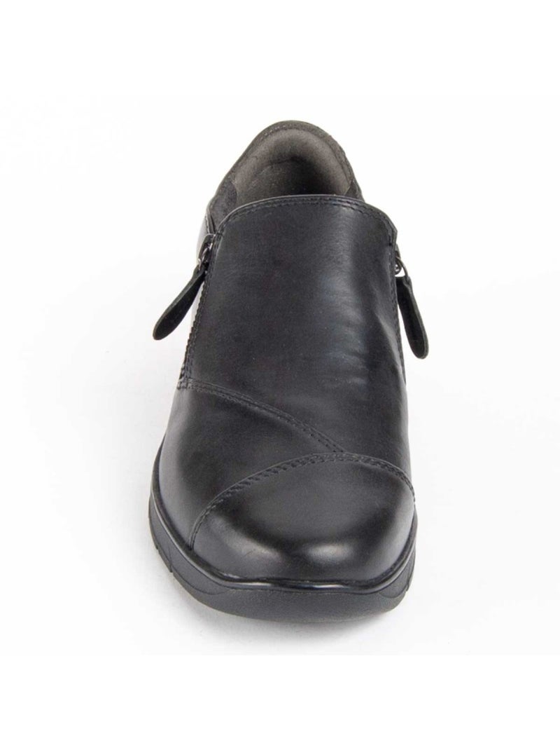 Mocassino Pelle Naturale Purapiel Nero - Kiabi