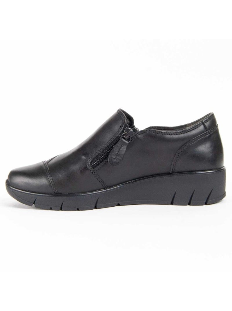 Mocassino Pelle Naturale Purapiel Nero - Kiabi