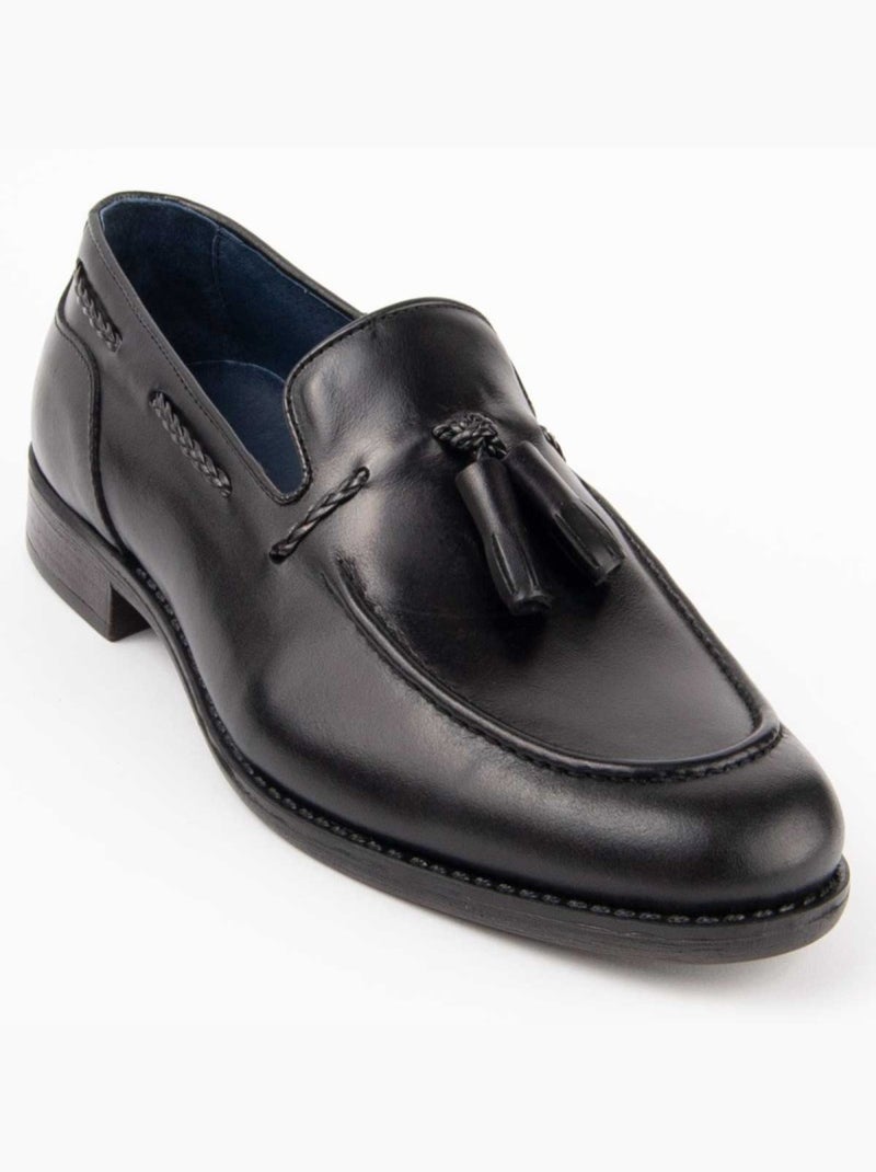 Mocassino Pelle Naturale Purapiel Nero - Kiabi