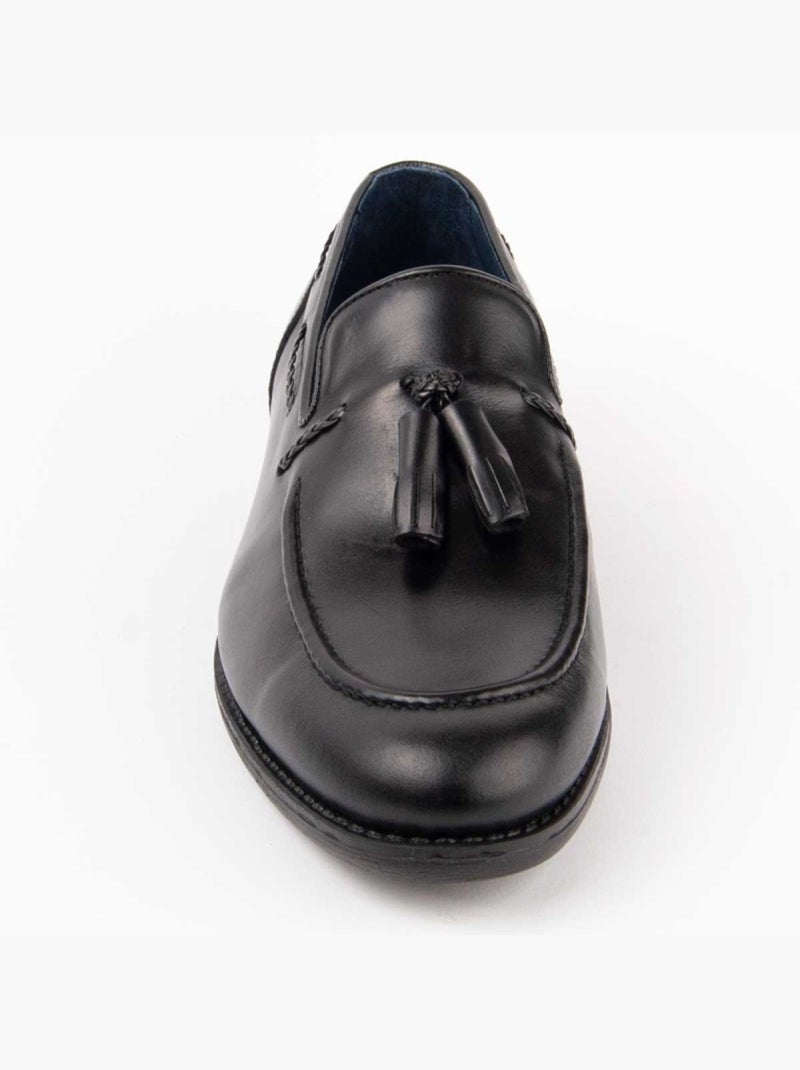 Mocassino Pelle Naturale Purapiel Nero - Kiabi