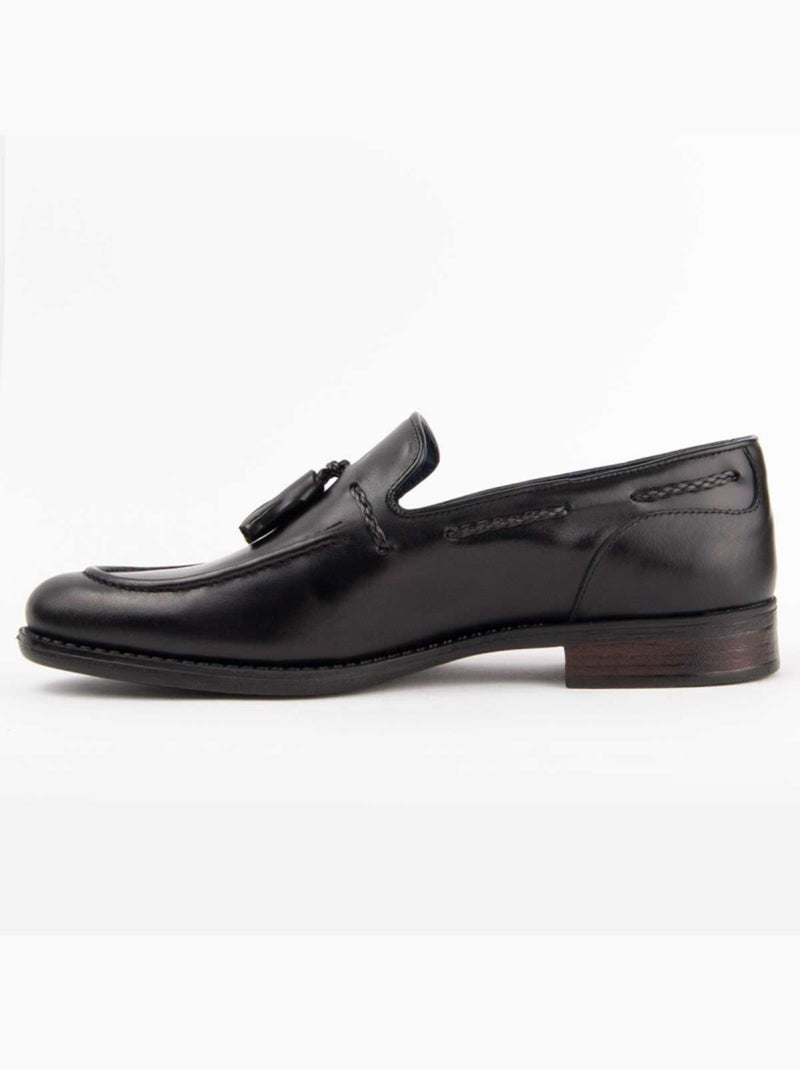 Mocassino Pelle Naturale Purapiel Nero - Kiabi