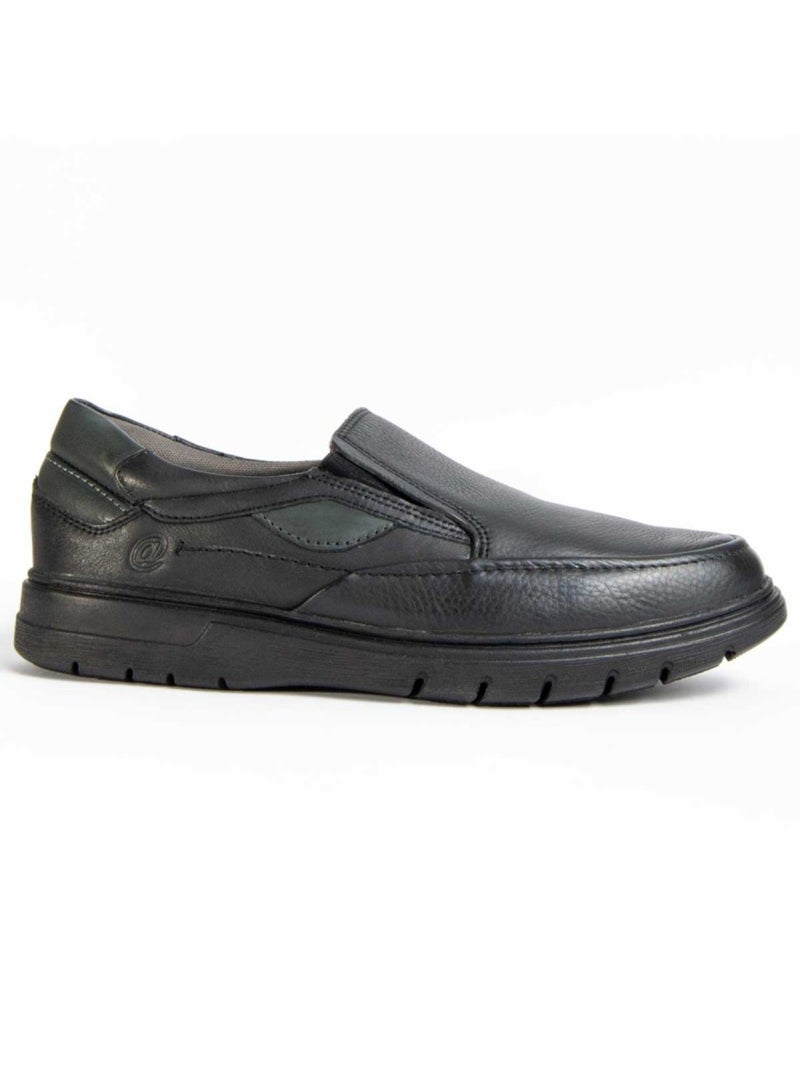 Mocassino Pelle Naturale Purapiel Nero - Kiabi