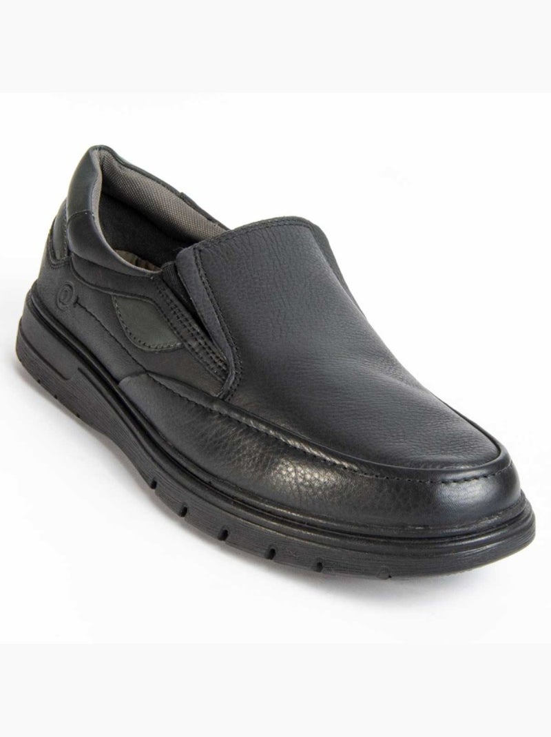 Mocassino Pelle Naturale Purapiel Nero - Kiabi