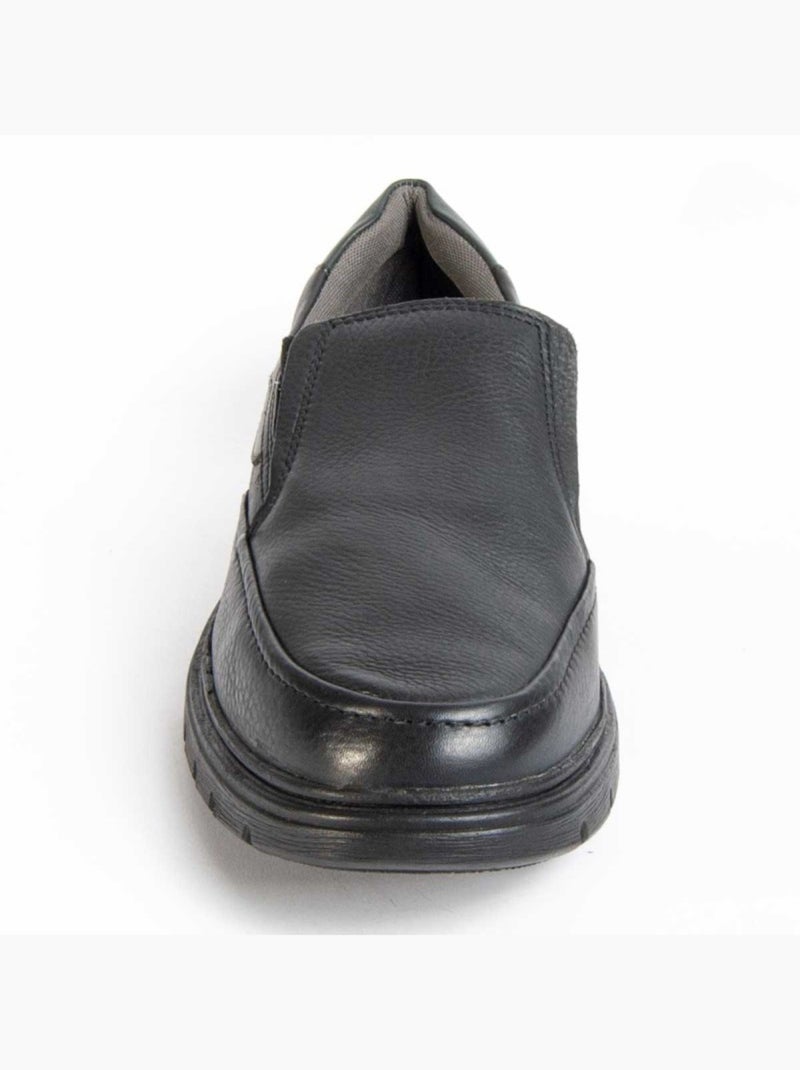 Mocassino Pelle Naturale Purapiel Nero - Kiabi