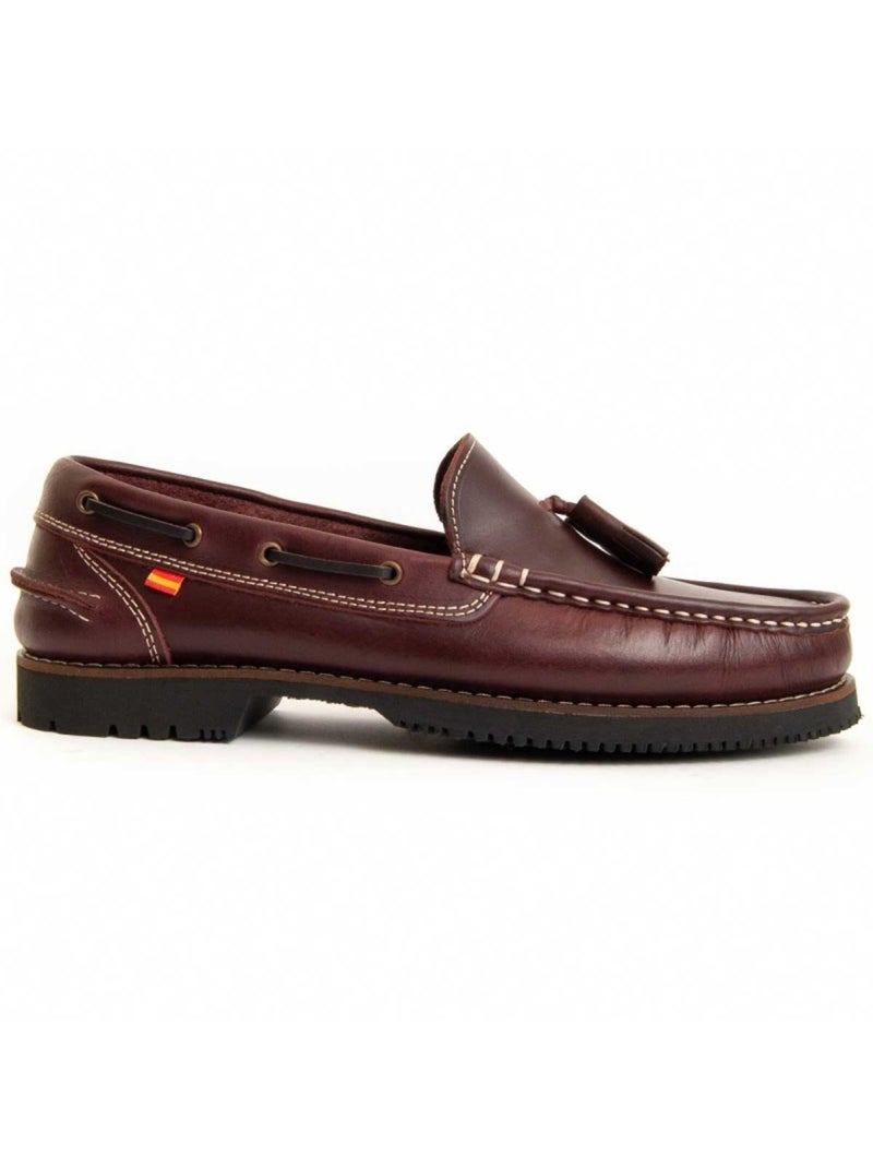 Mocassino Pelle Naturale Purapiel Rosso - Kiabi