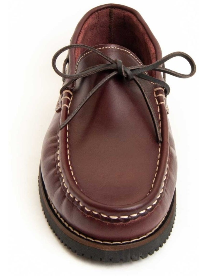 Mocassino Pelle Naturale Purapiel Rosso - Kiabi