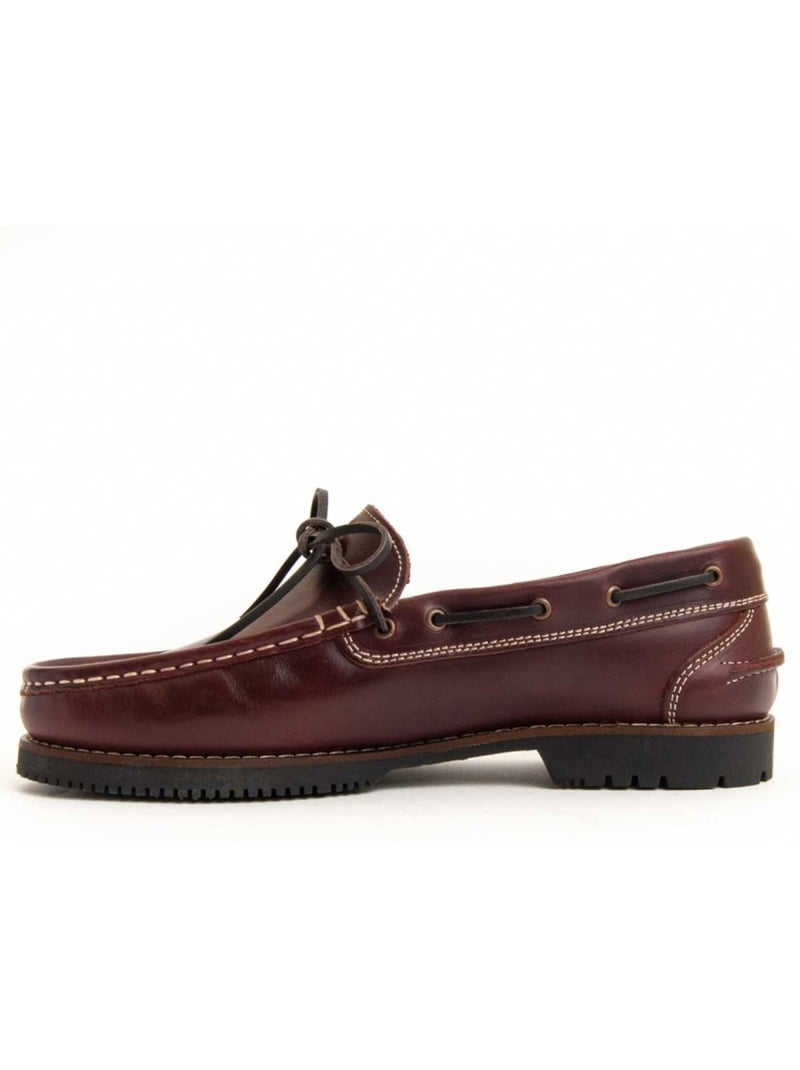 Mocassino Pelle Naturale Purapiel Rosso - Kiabi