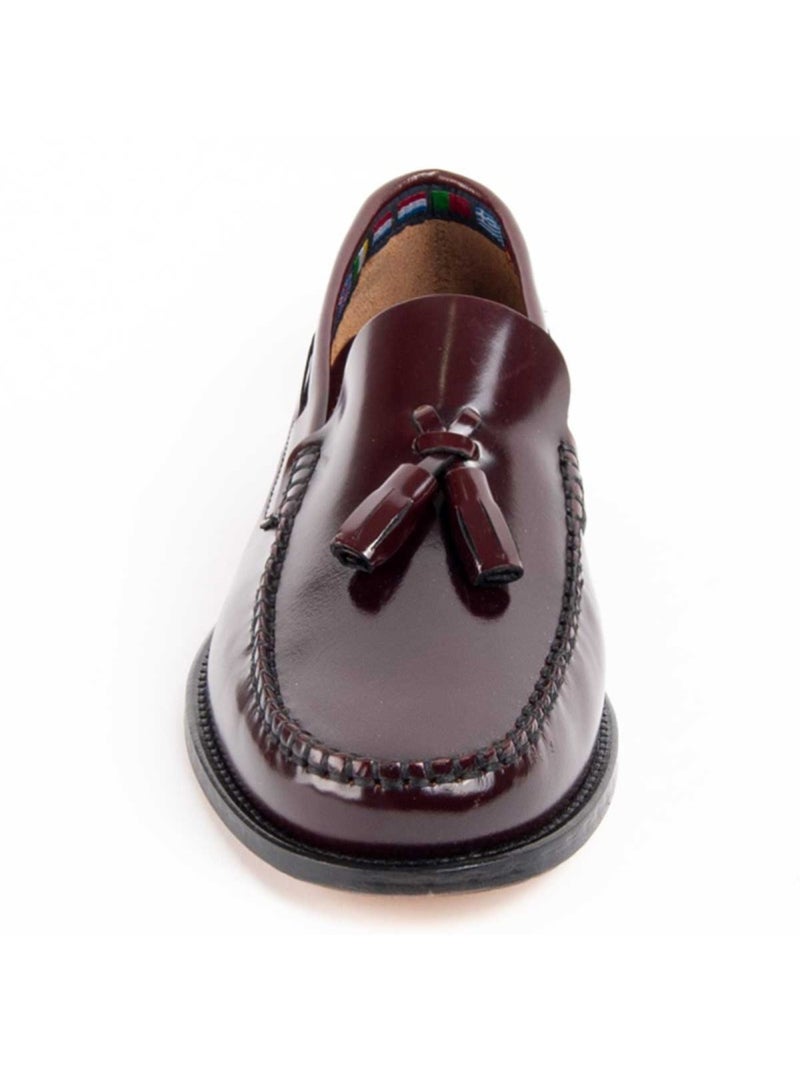 Mocassino Pelle Naturale Purapiel Rosso - Kiabi