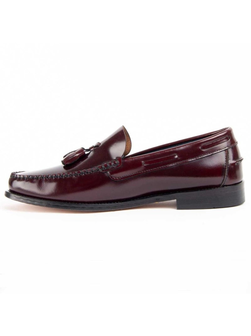 Mocassino Pelle Naturale Purapiel Rosso - Kiabi