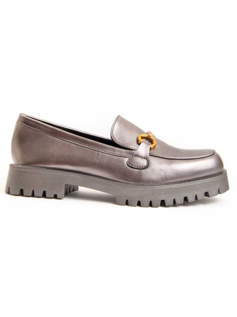 Mocassino Platform Materiale Sintetico E Tessile Montevita Grigio - Kiabi