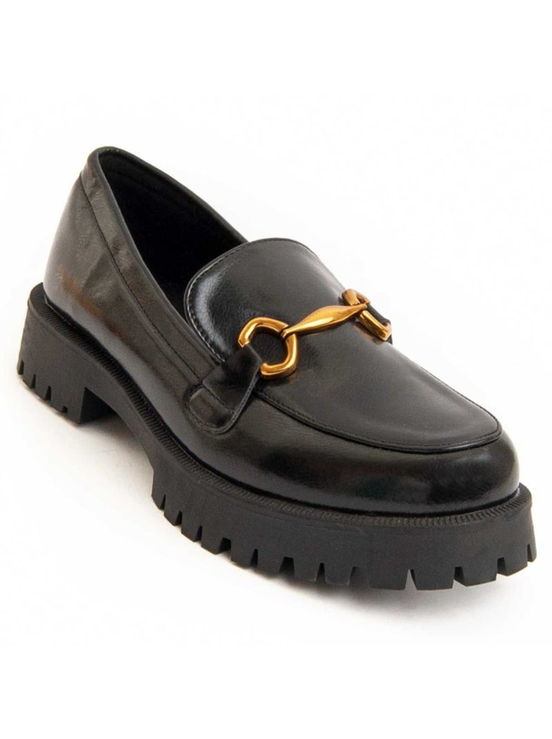 Mocassino Platform Materiale Sintetico E Tessile Montevita Nero - Kiabi